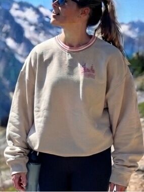 REI Co-op Embroidered Mountain Logo Crew Sweatshirt 3XL Outdoor Hiking Biking